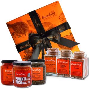 Kit Seleção Especial de Pimentas + Caixa de Presente com Laço